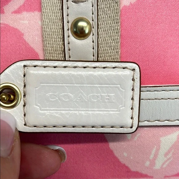 ⚜️Coach Signature Pink Canvas Tote Bag 💕 - Picture 7 of 11